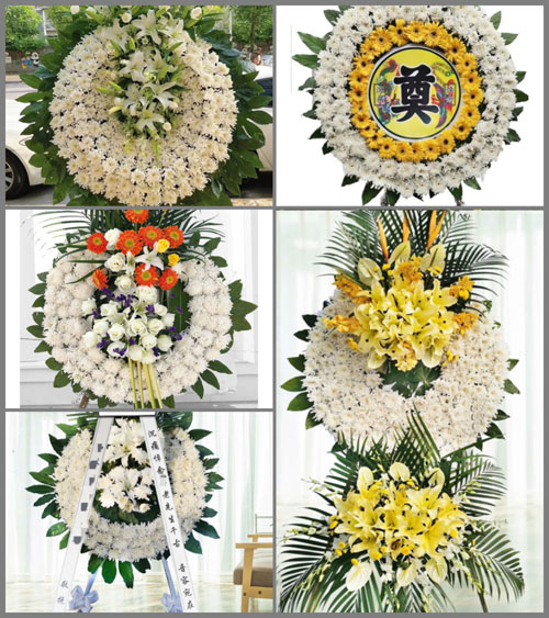 山东济宁微山县留庄镇留庄八村花圈速递